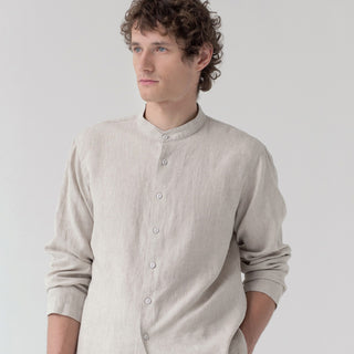 Leinen-Loungewear-Set Currant, Melange 5