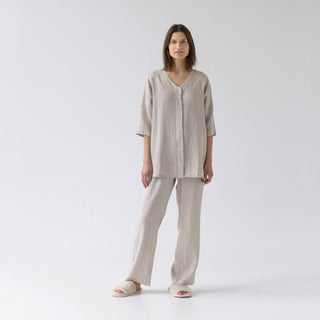 Melange Leinen Primrose Loungewear-Set 5