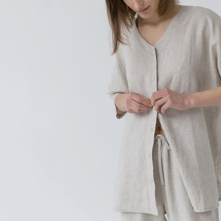 Melange Leinen Primrose Loungewear-Set 2