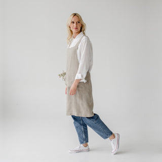 Leinen - Schürze Crossback, Natural - Linen Tales 3