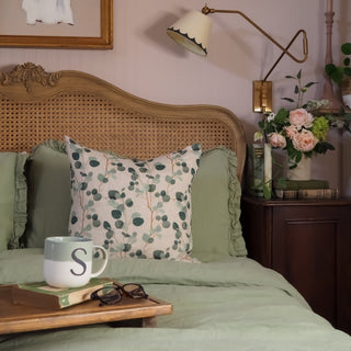 Leinen - Kissenbezug, Eucalyptus on Natural - Linen Tales 3