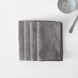 Zero Waste Leinenservietten im 4er-Set, Stone 2