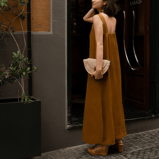 Leinenkleid Fugue, Bronze - Linen Tales 3