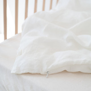 Leinen - Bettbezug für Kinder, White - Linen Tales 3