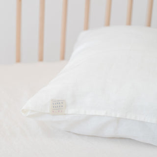 Leinen-Kopfkissenbezug für Kinder, White 3