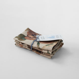 Zero Waste Leinenservietten im 4er-Set, Vintage Roses 2