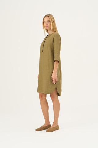 Leinenkleid Prelude, Olive Khaki 3