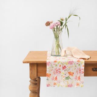 Leinen-Tischläufer, LIMITED EDITION Wildflower Flow 3