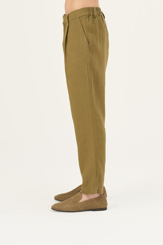 Leinenhose Magnus, Olive Khaki 5