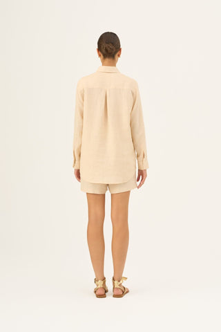 Leinenbluse Damen Azalea, Brazilian Sand 4