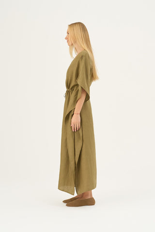 Leinenkleid Sol, Olive Khaki 4