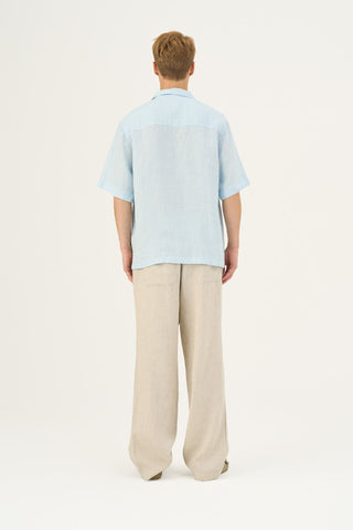 Leinenhemd Libertas, Baby Blue 4