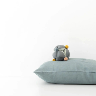 Leinen-Kopfkissenbezug für Kinder, Blue Fog 