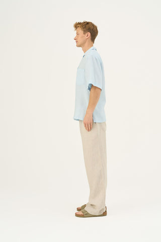 Leinenhemd Libertas, Baby Blue 3
