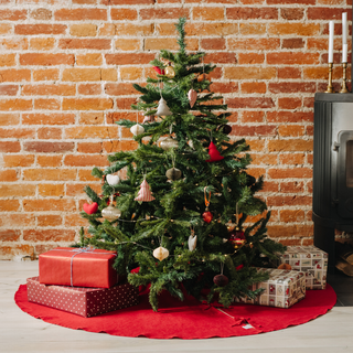 Leinen-Christbaumdecke, Lava Falls 2