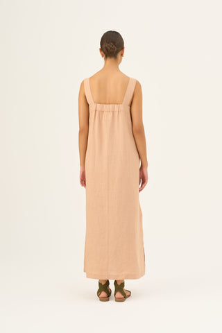 Leinenkleid Fugue, Maple Sugar 6