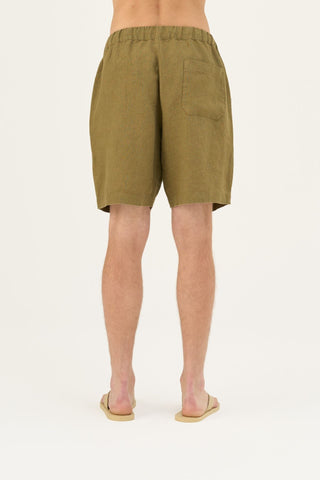 Leinen-Shorts Amabilis, Olive Khaki 7