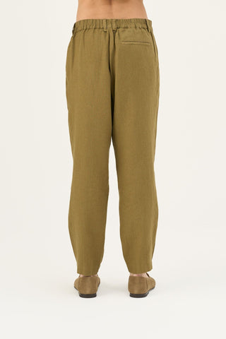 Leinenhose Magnus, Olive Khaki 6