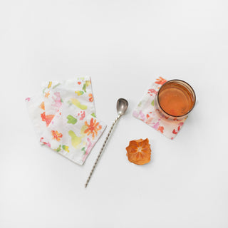 Leinen-Untersetzer im 4er-Set, LIMITED EDITION Wildflower Flow 