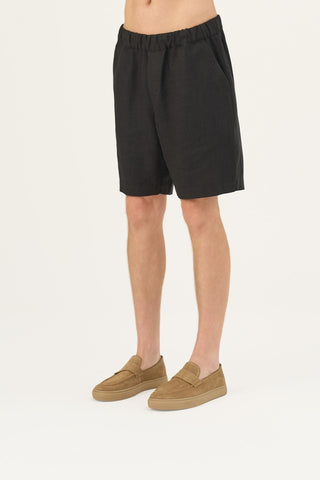 Leinen-Shorts Amabilis, Black 5