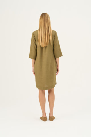 Leinenkleid Prelude, Olive Khaki 5
