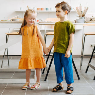 Kinder-Leinenhose Stork, Green 3