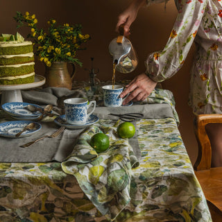 Leinen - Tischläufer, Khaki - Linen Tales 3