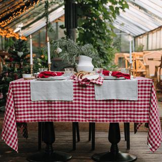 Leinen - Tischdecke, Red Gingham - Linen Tales 3