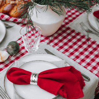 Leinen - Tischdecke, Red Gingham - Linen Tales 4