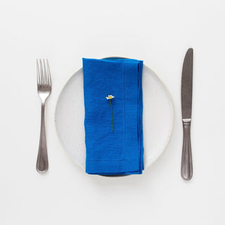 Santorini Dinner Leinen-Tischwäsche-Paket 8