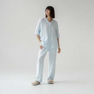 Leinen-Loungewear-Set Primrose, Baby blue 1