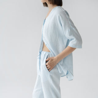 Leinen-Loungewear-Set Primrose, Baby blue 2