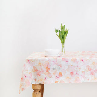 Floral Leinen Tischdecke 1