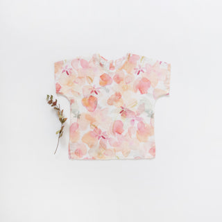 Leinen-T-Shirt Wood Grouse für Kinder, Floral 7
