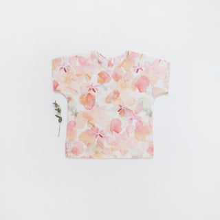 Leinen-T-Shirt Wood Grouse für Kinder, Floral 10
