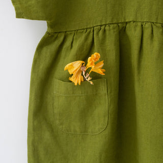 Leinenkleid Partridge für Kinder, Green 6