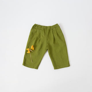 Kinder-Leinenhose Stork, Green 5