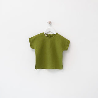 Leinen-T-Shirt Wood Grouse für Kinder, Green 1