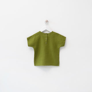 Leinen-T-Shirt Wood Grouse für Kinder, Green 8