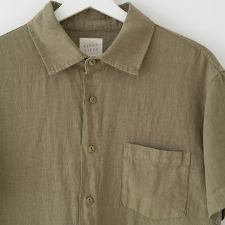 Leinen-hemd Yew, Khaki 7