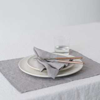Leichtes Leinen-Tischset, Light Grey 4