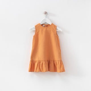 Leinenkleid Swan für Kinder, Tangerine 1