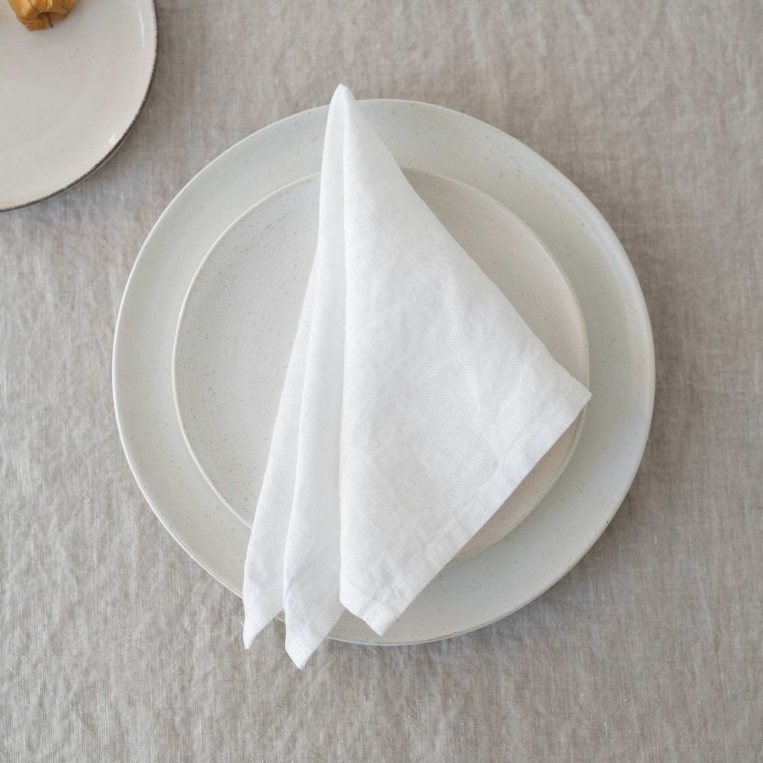 Leichte Leinen-Servietten im 2er-Set, White – Linen Tales
